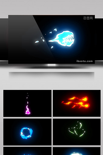 15款alpha通道魔法粒子动画视频素材图片