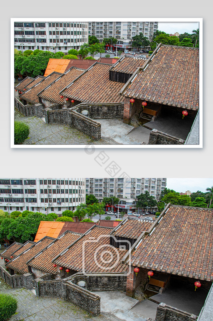 佛山南风古灶红砖土窑特色建筑摄影图