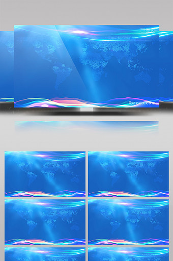 科技蓝动态背景装饰素材AE模板图片