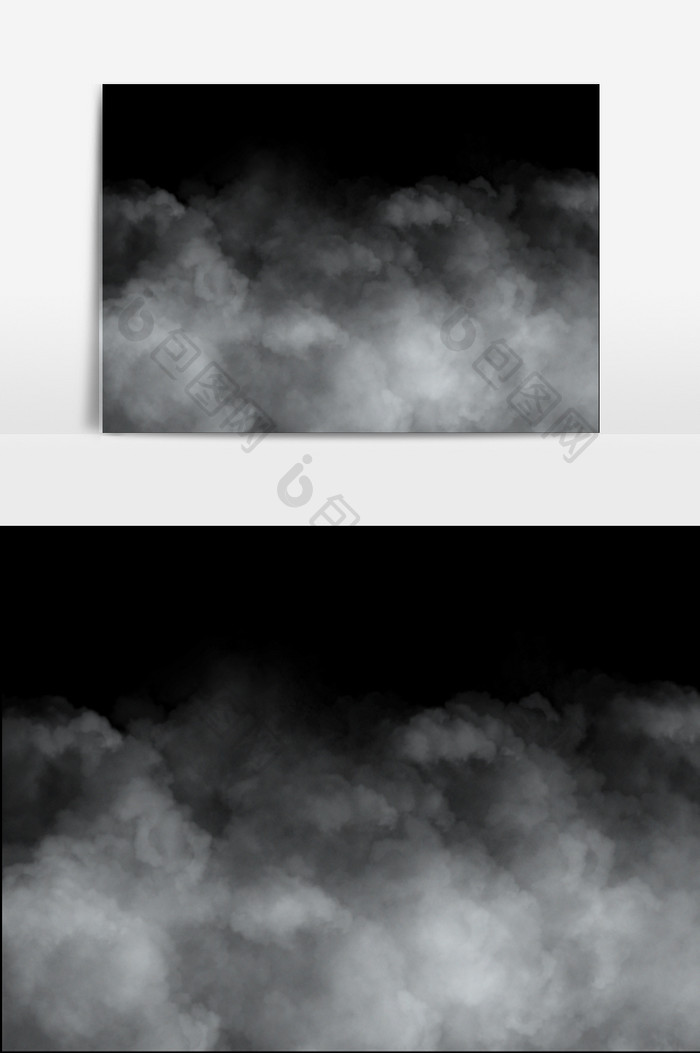 云雾效果类白色云海元素