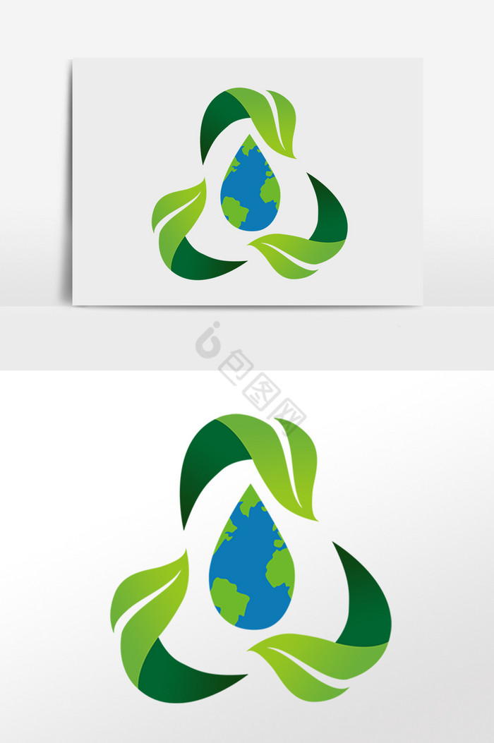 环保循环插画图片