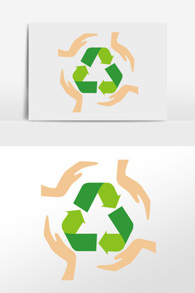 环保循环利用插画