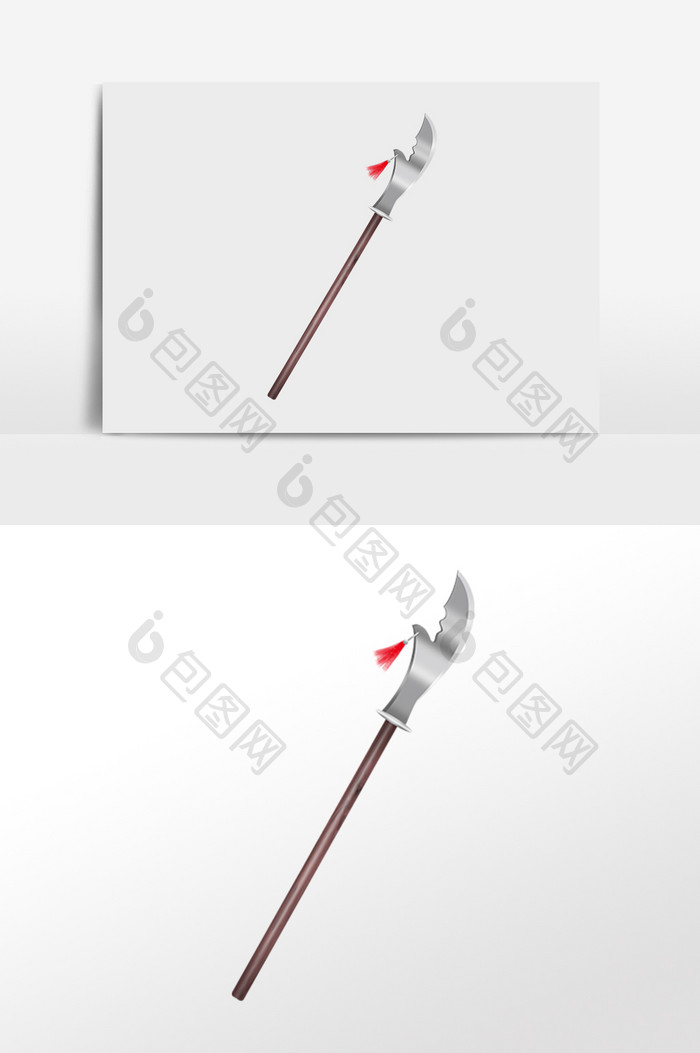 手绘兵器冷兵器武器刀枪插画