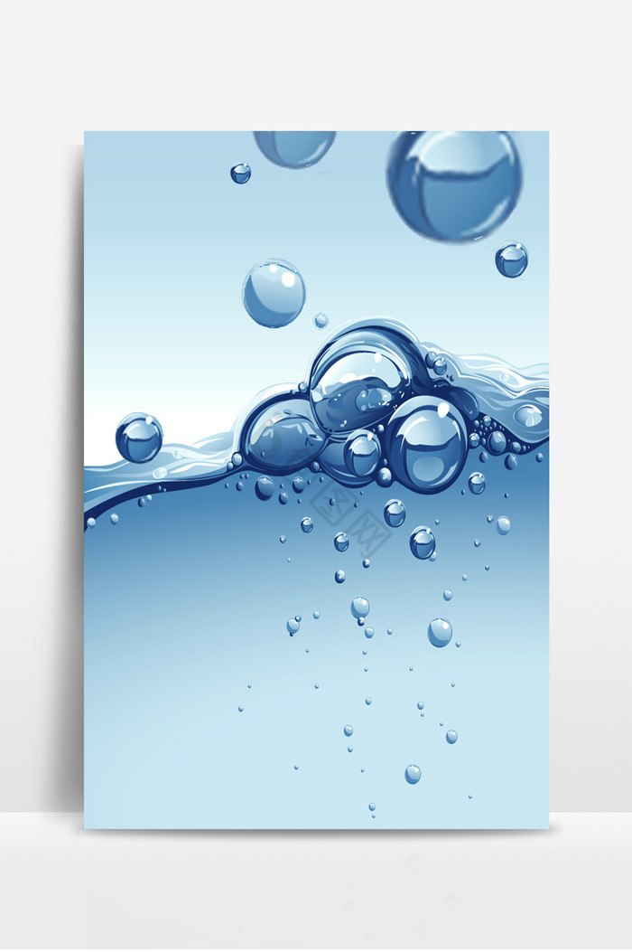水滴纹理气泡公益图片