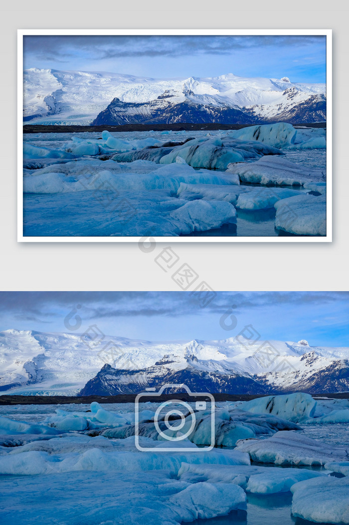 杰古沙龙冰河湖摄影图片