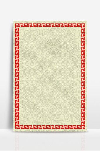 中国风红色边框铜钱设计背景图片