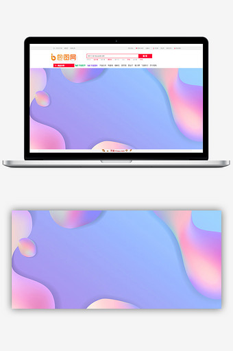 流体浪漫紫色渐变流体美容电商纹理背景图片
