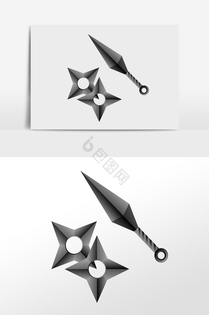 兵器游戏道具忍具插画