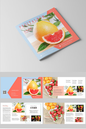 鲜艳水果画册设计