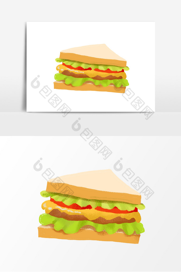 美味三明治插图图片图片