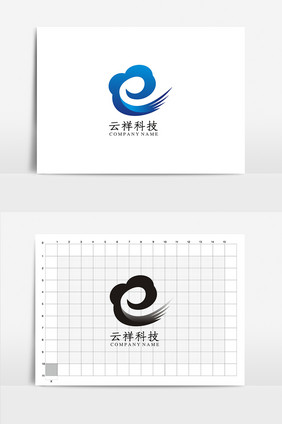 云祥科技公司VI标志logo设计