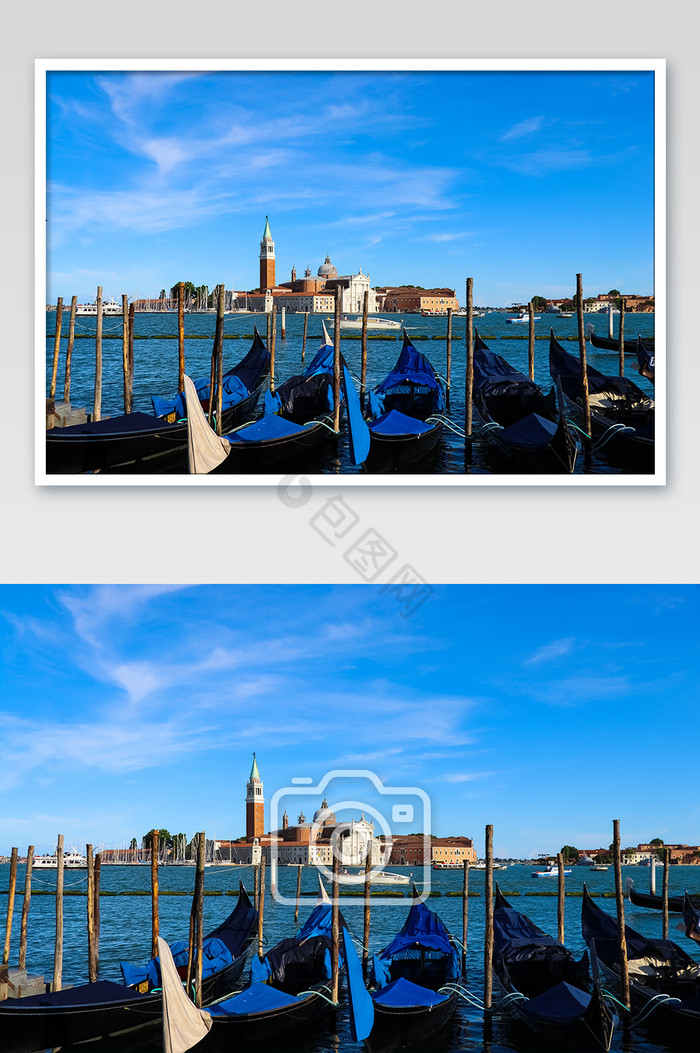 水城威尼斯的贡多拉图片