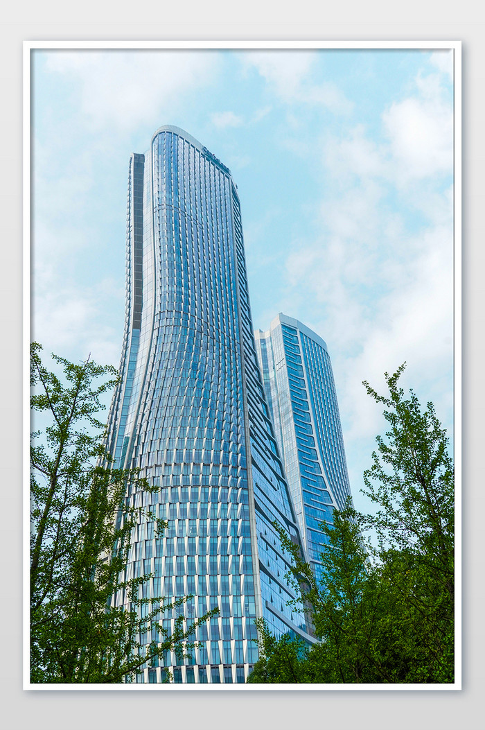 杭州城市标志建筑高楼大厦壮观