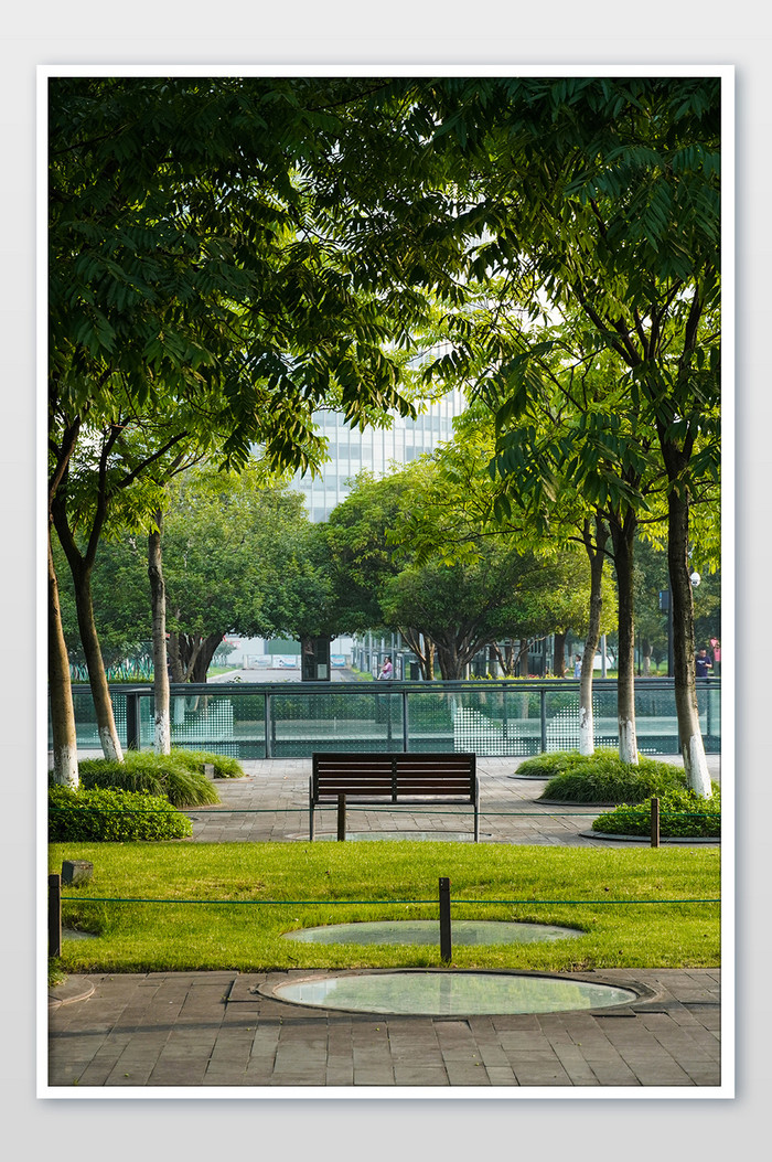 城市景观旅行度假夏日清爽坐椅摄影图图片