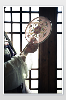 古代扇子手中拿扇汉代意境中式