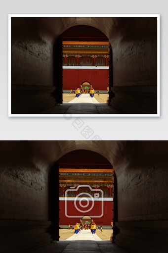 皇宫宫门古建筑摄影图片