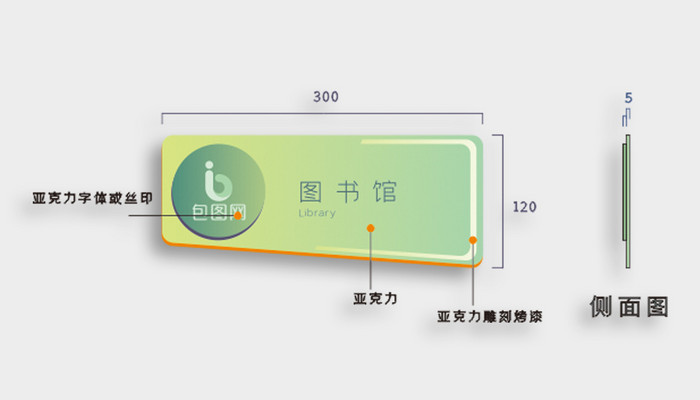 绿色校园导视系统学校导视牌模板设计