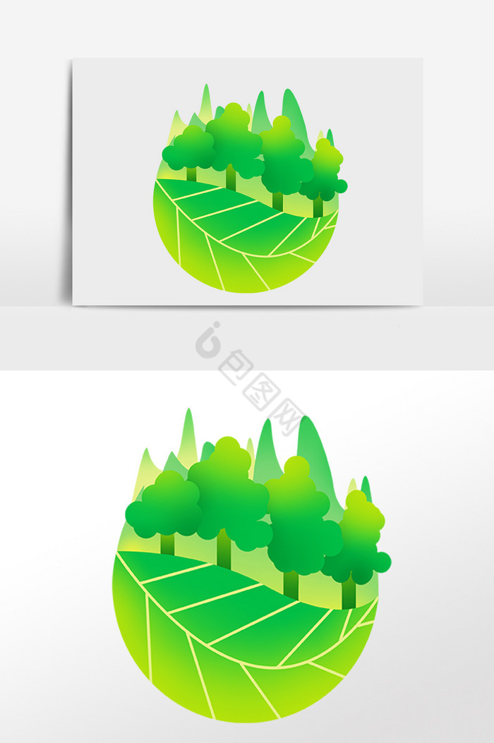 环保保护环境插画图片