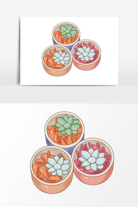 手绘香薰装饰元素