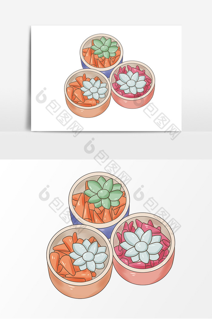 手绘香薰装饰元素