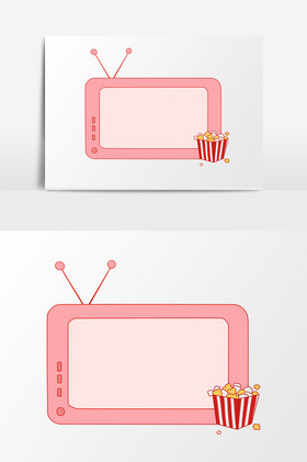 手账边框电视机爆米花