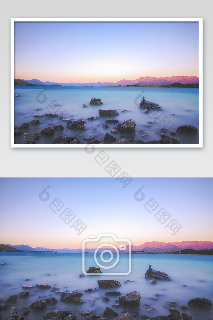 新西兰南岛蒂卡波湖日落自然风光摄影图片
