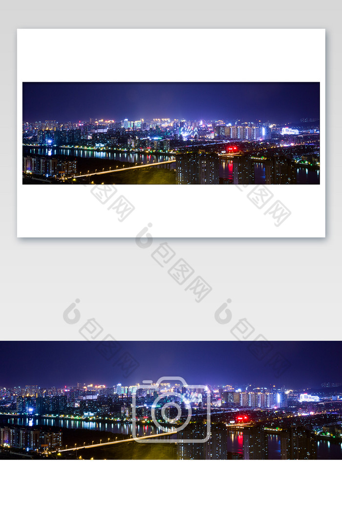 吉林市城市夜景车流图片图片
