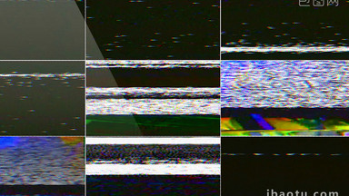 25组4K抖音风格信号干扰视频叠加素材