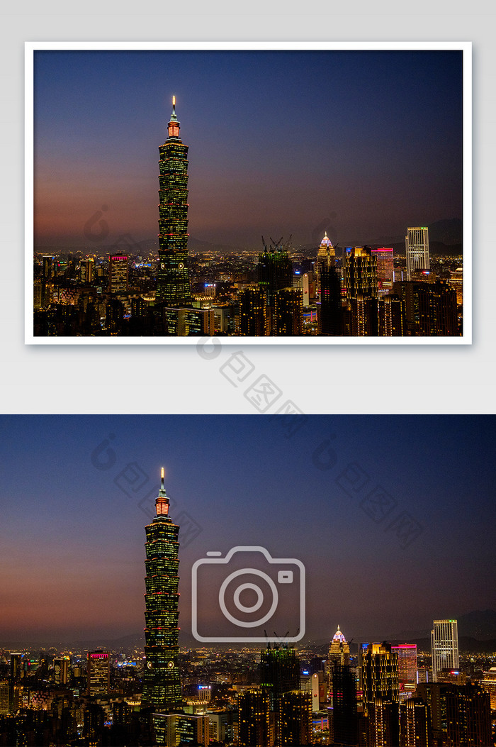 台北101大楼夜景摄影 图片下载 包图网