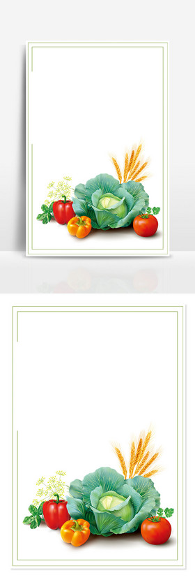 新鲜蔬菜包心菜番茄背景
