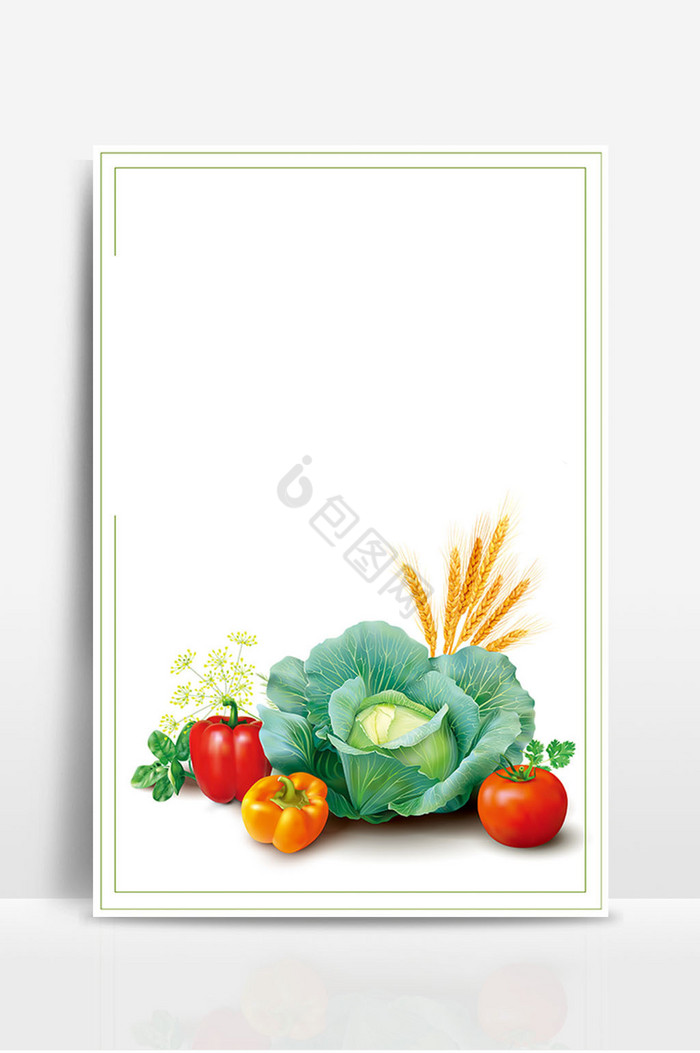 新鲜蔬菜包心菜番茄图片