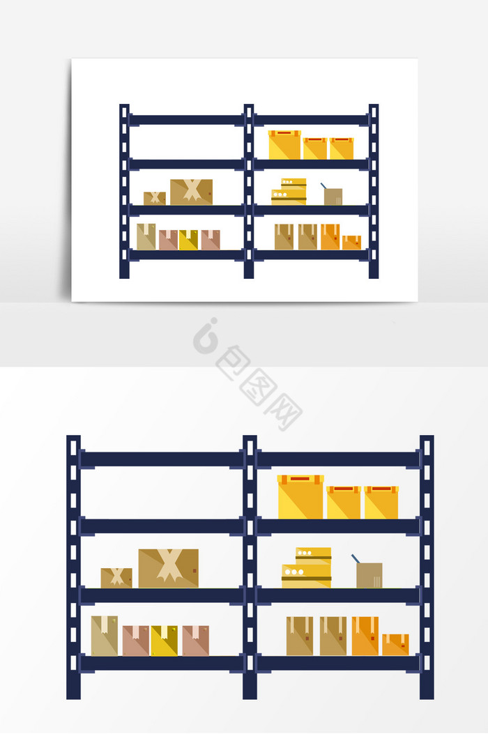 快递物流货运物品架子图片