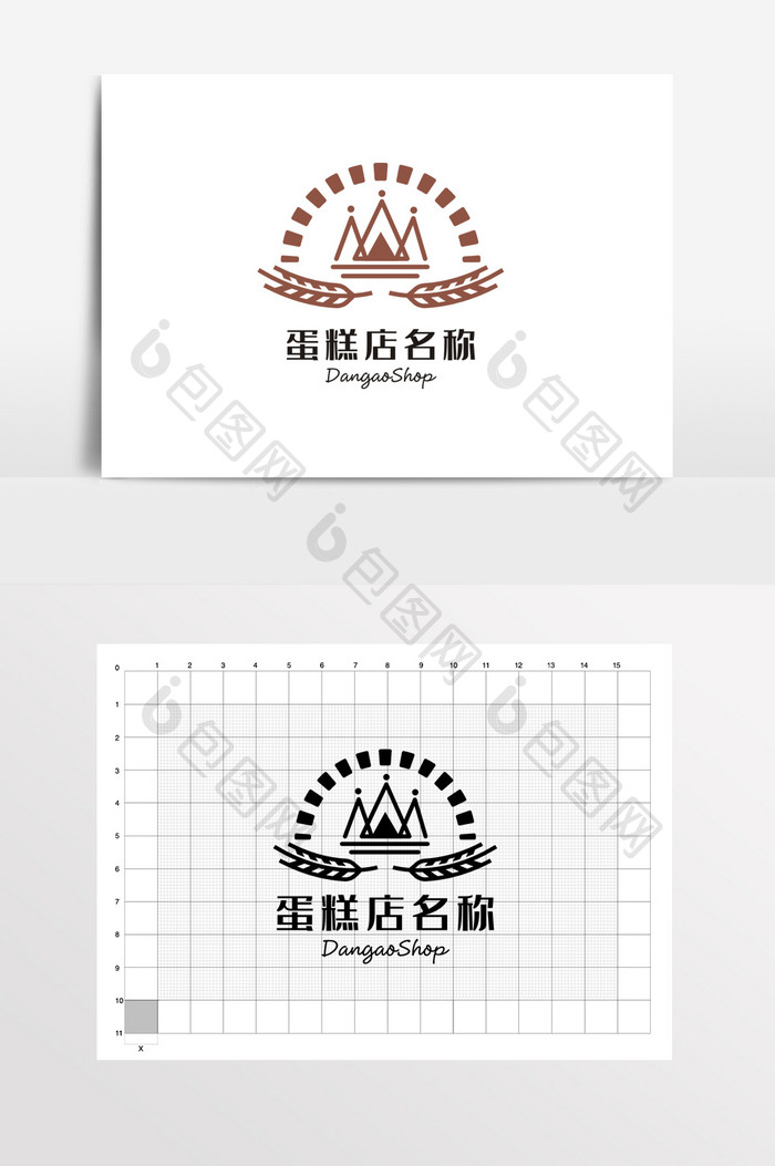 蛋糕店面包店LOGO标志VI