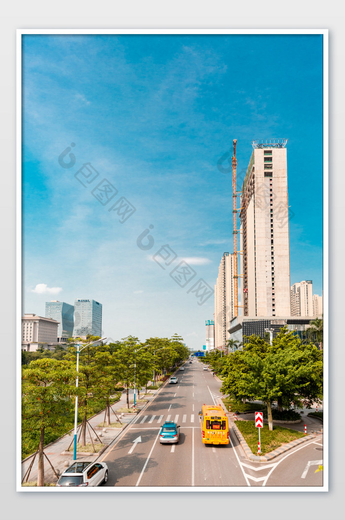 城市交通马路摄影图