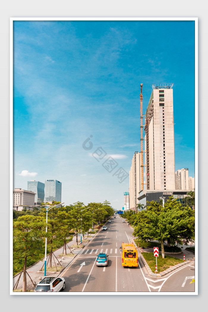 城市交通马路摄影图图片