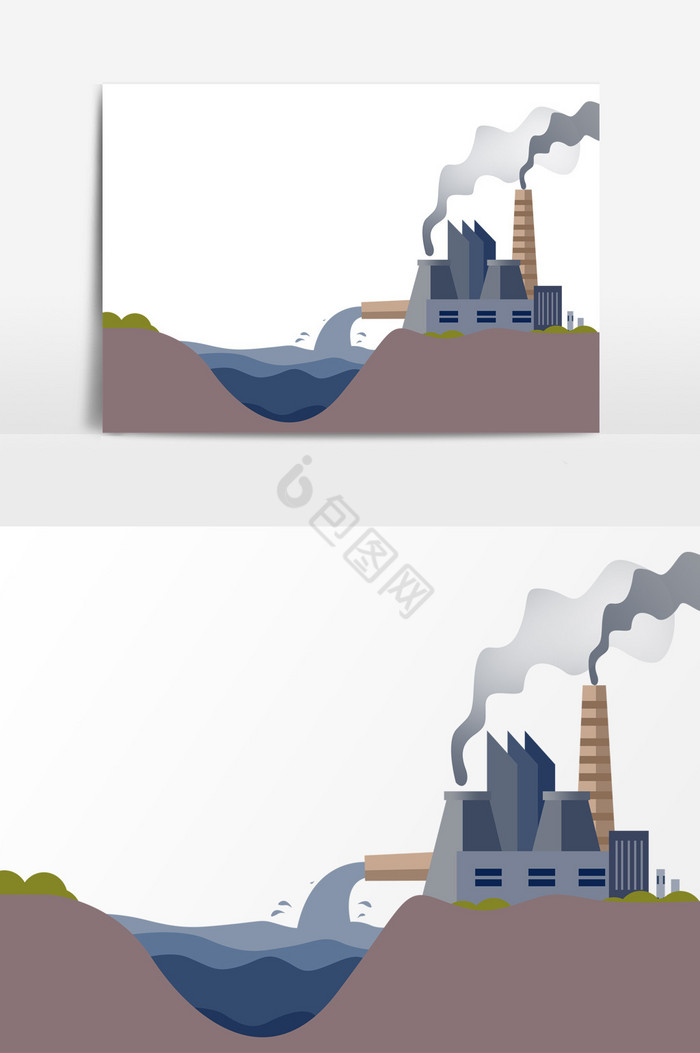 工厂污染工业废水排放废气图片