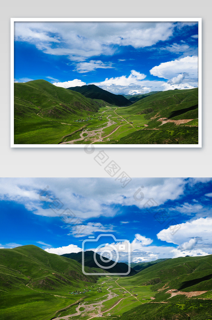 青藏高原草原自然风景