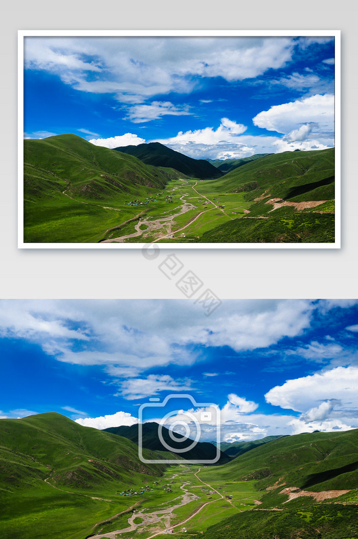 青藏高原草原自然风景图片