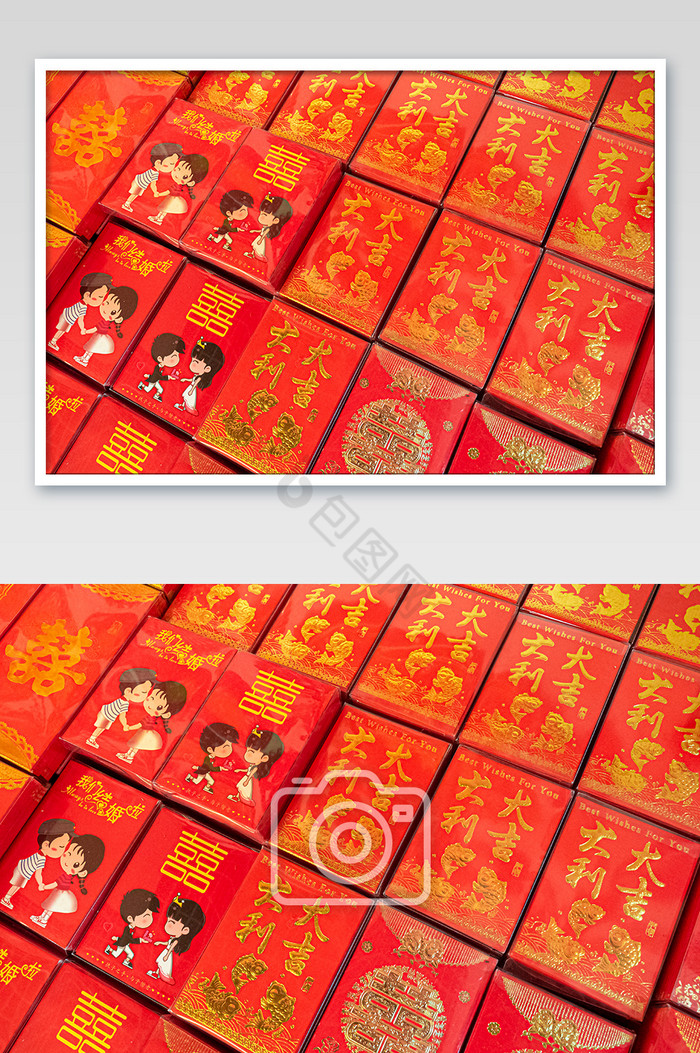 情人节结婚红包摄影图片