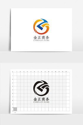 时尚商务公司VI标志logo设计