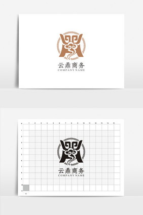 云鼎商务VI标志logo设计