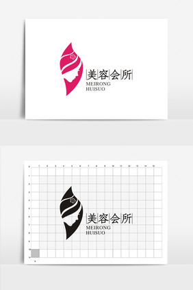 个性美容会所VI标志logo设计