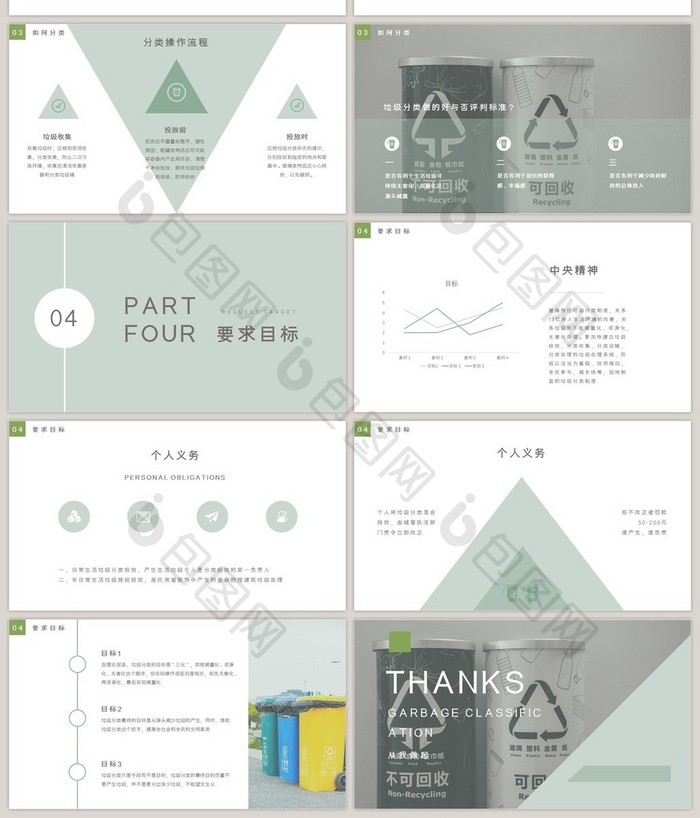 垃圾分类主题活动PPT模板