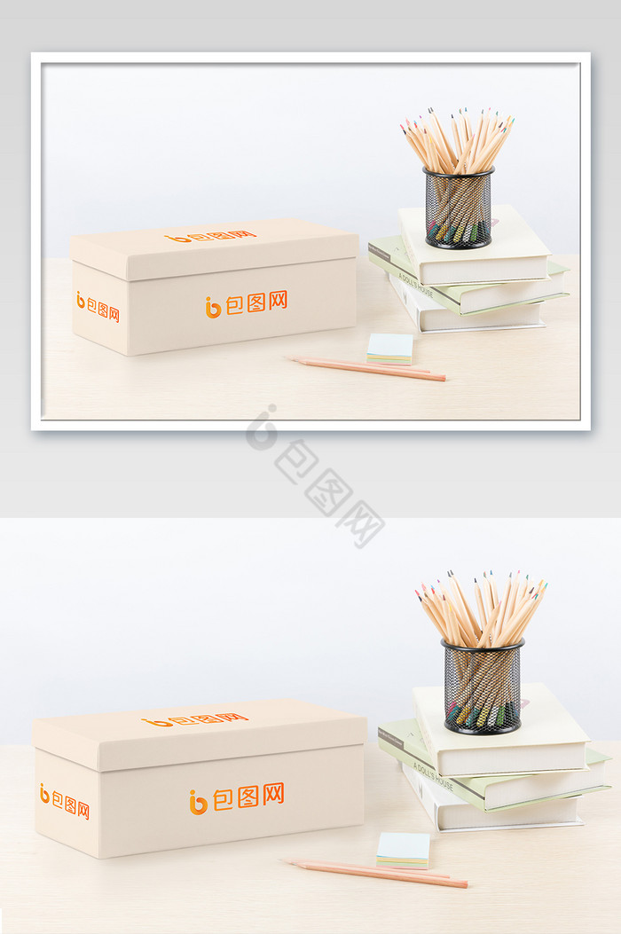 办公环境木纹桌面硬包装盒图片