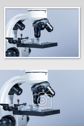 生物化学实验显微镜摄影图片