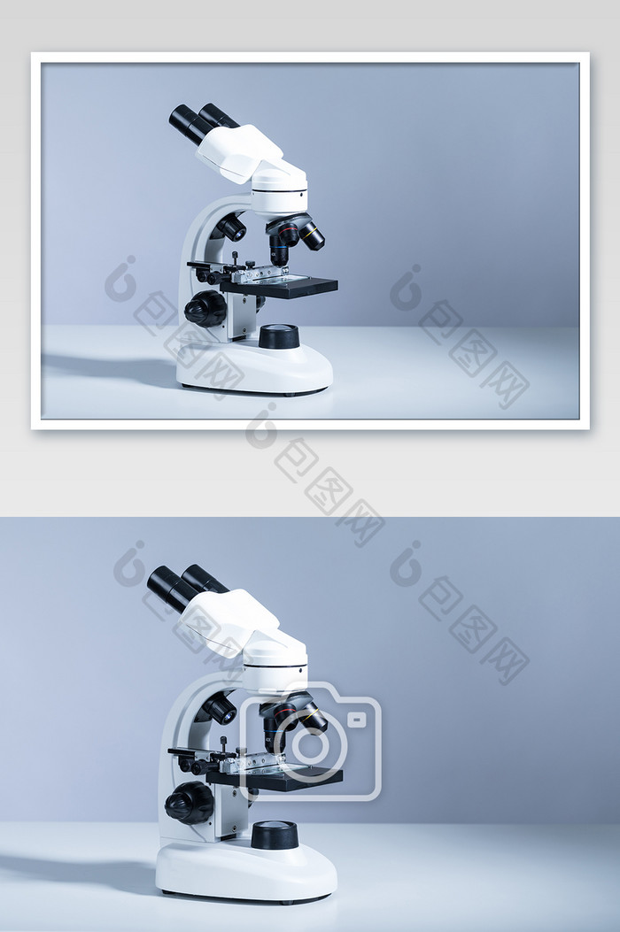 医疗生化实验显微镜摄影图