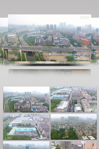 深圳龙岗区城中村村落工厂建筑航拍视频图片