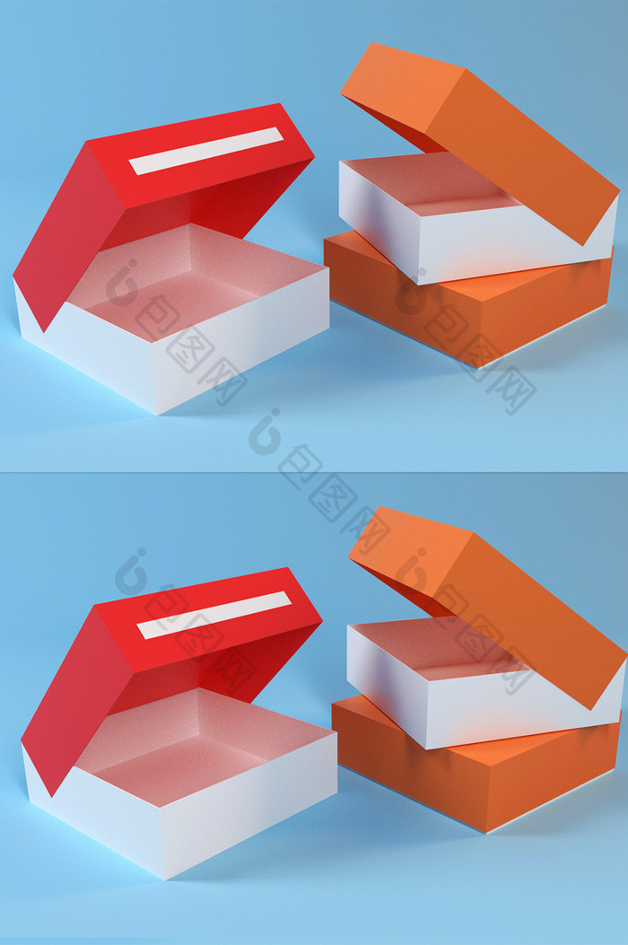 c4d包装盒包装模型    （OC）