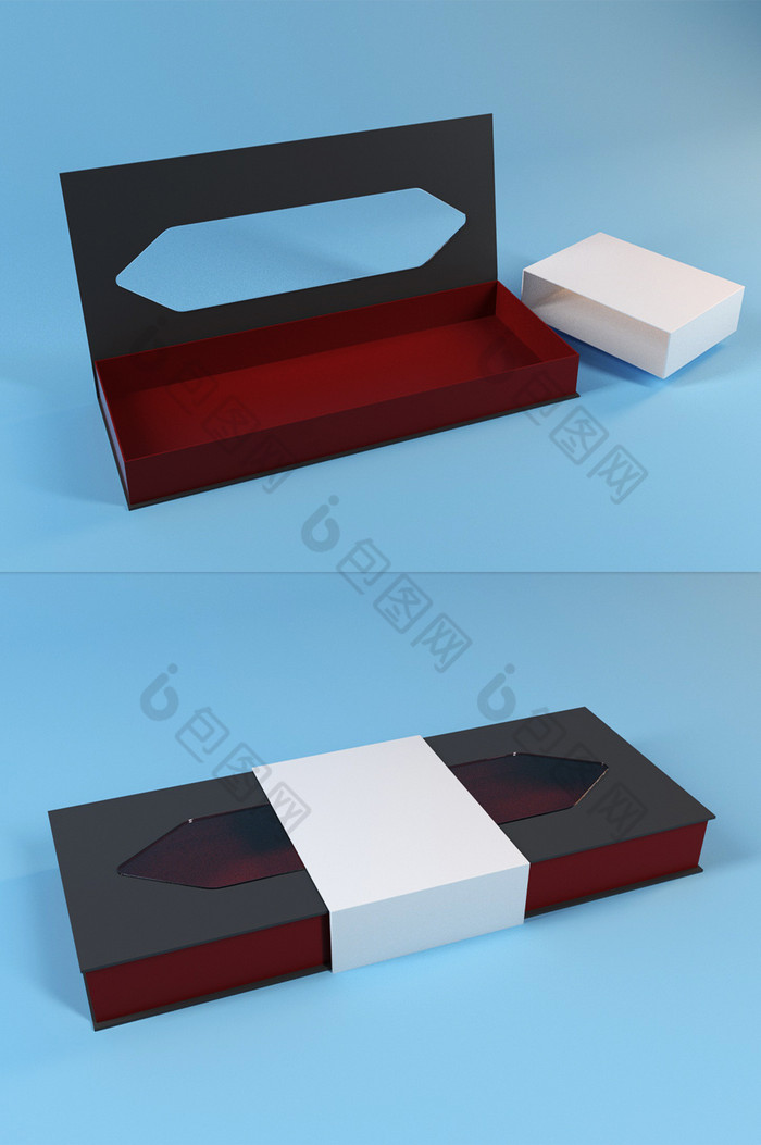 c4d包装盒包装模型OC渲染图片图片