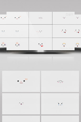 12组带通道抖音表情装饰元素视频素材图片
